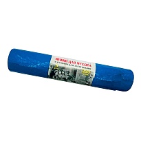 Мешки для мусора 200 л, с завязками, синие, в рулоне 5 шт., ПВД, 45 мкм, 1100х850 мм, Концепция Быта Vitalux, 604934 в Домодедово