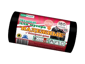 Мешки для мусора 180 л, ароматизированные, черные, в рулоне 25 шт., ПВД, 35 мкм, 1100х930 мм, НАДЕЖНЫЕ, 1802550 в Домодедово