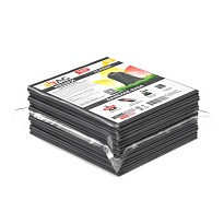 Мешки для мусора 160 л, серые, в пачке 10 шт., ПВД, 40 мкм, 900х1100 мм, i-Bag в Домодедово