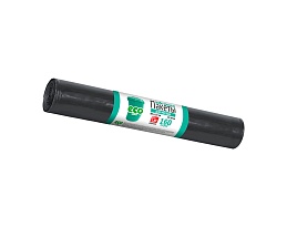 Мешки для мусора 160 л, черные, в рулоне 10 шт., ПВД, 25 мкм, 1100х800 мм, GRIFON, 101-031 в Домодедово