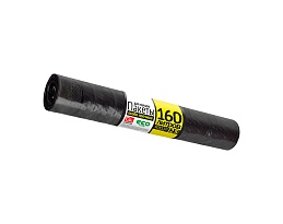 Мешки для мусора 160 л, черные, в рулоне 25 шт., ПВД, 40 мкм, 1100х800 мм, GRIFON, 101-030 в Домодедово