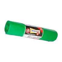 Мешки для мусора 300 л, зеленые, в рулоне 10 шт., ПВД 65 мкм, 1400х1000 мм, МЕШКОFF, 4922 в Домодедово